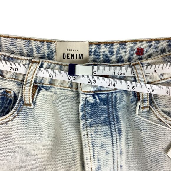 SEZANE Size 33 NWT Brut Sexy Jeans 100% Cotton Edge Blue - Picture 11 of 15